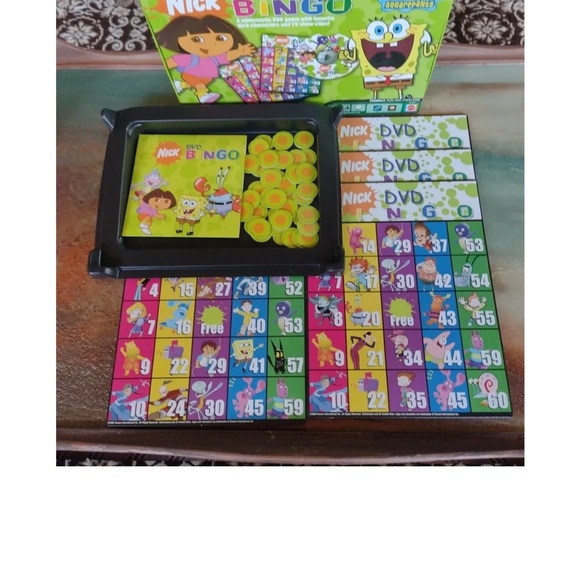 Nickelodeon Nick DVD Bingo Board Game Spongebob Squarepants Nickelodeon / Mattel - Picture 13 of 15